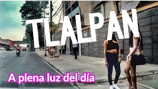 ZONA ROJA de Cdmx Calzada de TLALPAN 😕😕😕 street grils MÉXICO [upl. by Samau]