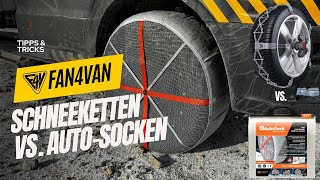 Schneeketten vs Auto Sock Die beste Wahl für sicheres Fahren im Schnee [upl. by Fineman195]