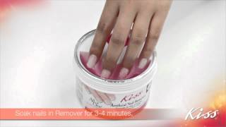 How to Remove Acrylic Nails WITHOUT PURE ACETONE Easy at Home [upl. by Nairad]