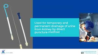 Features of Pigtail Nephrostomy Drainage Catheter With Trocar PCN [upl. by Aldis129]