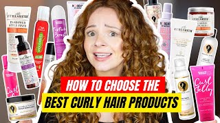 HOW TO CHOOSE THE BEST CURLY HAIR PRODUCTS  Beginners guide to curly hair products [upl. by Adikam]