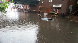 Wallington Bridge Flash flood 7th June 2016 [upl. by Nesyt]