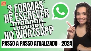 Como Escrever Riscado no WhatsApp [upl. by Solitta]