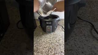 Making rice with the AROMA rice cooker [upl. by April]