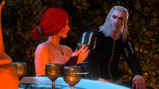 Witcher 3 A little fun in the garden with TrissTriss Romance [upl. by Aetnahs]