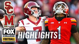 USC Trojans vs Maryland Terrapins Highlights  FOX College Football [upl. by Assej]