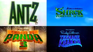 All DreamWorks Animation Trailer Logos 19982023 [upl. by Harwill]