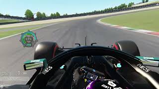 Mugello Pole lap Lewis Hamilton 2020 W11 [upl. by Fanni128]