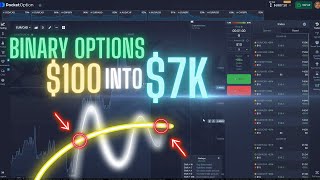 BINARY OPTIONS STRATEGY  TURNING 100 INTO 7K  INSANE POCKET OPTION [upl. by Rahal]