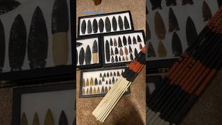 Making arrows arrow primitive archery nativeamerican flintknapping obsidian [upl. by Garap]