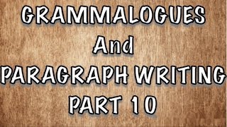 Grammalogues and Paragraph Writing  Part 10 [upl. by Edaj]