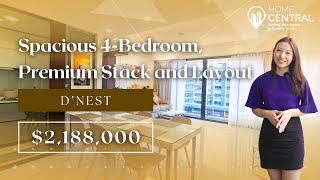 D’Nest Condominium Home Tour  Spacious 4Bedroom Premium Stack and Layout [upl. by Ainelec]