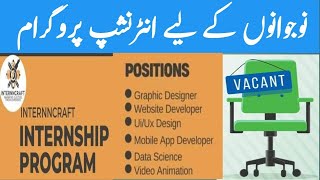 INTERNNCraft internship program 2024 Graphic Designer Website developer UX Design Data Science [upl. by Nnayt]