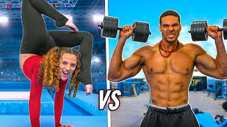 WHO’S MORE FLEXIBLE Crazy Contortion vs Cheer Contest ft Anna McNulty and Emerald Gordon Wulf [upl. by Blakely262]