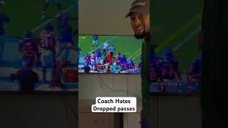 Coach hates dropped passes nfl nfledits carolinapanthers chicagobears viralshorts trending [upl. by Domonic]