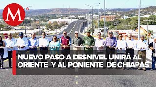 Inauguran doble paso a desnivel en Tuxtla Gutiérrez Chiapas [upl. by Alisa902]