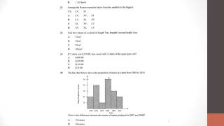 ECZ Maths Past Paper Grade 7 Zambia [upl. by Gypsie655]