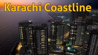 Clifton Karachi Coastline  Drone View [upl. by Romeyn]