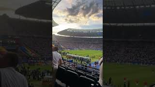 Louis Tomlinson watching the EURO2024 with friends at the Olympiastadion in Berlin tonight [upl. by Georgeta]