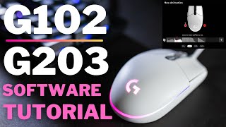 Logitech G102G203 Mouse GHUB Quick Tutorial Software [upl. by Rolat]