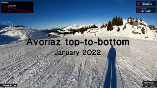 Avoriaz toptobottom  January 2022 [upl. by Dobbins]