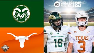 Colorado State Rams Vs Texas Longhorns  College Football 25 Prediction 🔥🏈 [upl. by Trefler]