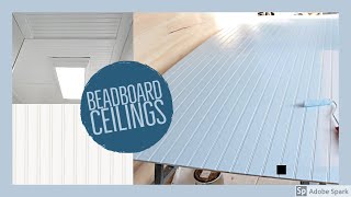 How to Install Beadboard to a Ceiling Yourself  EASY [upl. by Faustina]