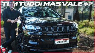 JEEP COMPASS Série S 2022 🚀 Avaliação Completa 🤔 O JEEP COMPASS Mais COMPLETO Vale o Preço 💸 [upl. by Trauner]