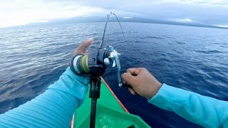 VERTICAL JIGGING FISHING USING 300GRAMS METAL JIG fishing fish fishinginthephilippines jigging [upl. by Royden]