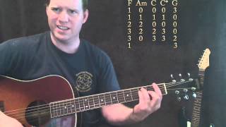 Stubborn Love Guitar Lesson CORRECT by Lumineers [upl. by Enoval]