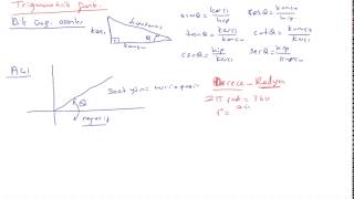 8 Kalkülüs 1  trigonometrik fonksiyonlar 1  dik üçgende oranlar açıradyan [upl. by Alyos50]