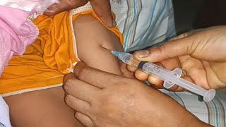 IM Intramuscular Arm injection Dexamethasone amp Amikacin injection Video 24 Ep 51 Injection Tips [upl. by Warring637]