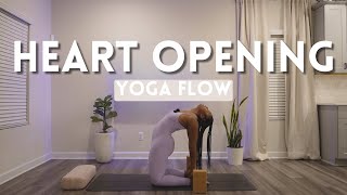 Day 2 Self Love Yoga Series  Heart Opening Yoga Flow for Self Love [upl. by Pedro270]