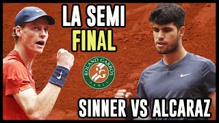 Sinner Alcaraz  La Semi FINAL de Roland Garros  La previa en Hablemos de Tenis [upl. by Etteloiv]