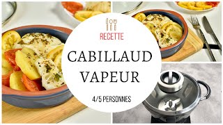 Cabillaud à la provençale vapeur  Recette au Cook Expert Magimix [upl. by Yelsnia]