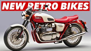 Top 7 New RETRO Motorcycles For 2024 [upl. by Gnivri]