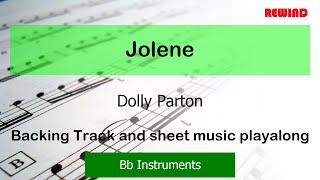 Dolly Parton Jolene Tenor Sax Clarinet Trumpet Backing Track and Sheet Music [upl. by Mazel886]