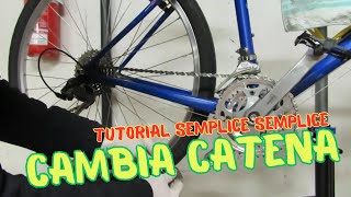 Come cambiare e montare la catena della bici Tutorial passo passo per tutti [upl. by Lilas]