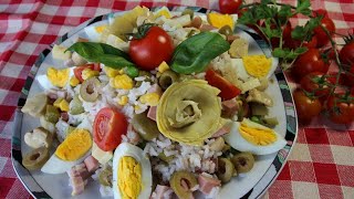 INSALATA DI RISO DELLA FESTA insalata di riso classica [upl. by Lleneg]