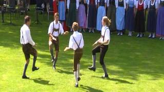 Austrian traditional folk dance Haidauer amp Osterwitzer Schuhplattler [upl. by Laris788]