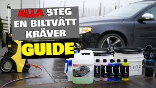 Tvätta bilen själv alla steg  VLOGG 125 [upl. by Notgnilliw]