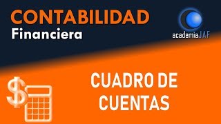 El cuadro de cuentas contable  Contabilidad Capítulo 12 curso básico  academia JAF [upl. by Egidius]