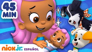 ¡Aventuras de los Bubble Guppy durante 45 minutos  Nick Jr en Español [upl. by Eglanteen1]