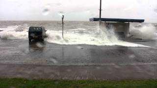 North Wales Storm Surge  Dec 2013 [upl. by Enyrhtak251]