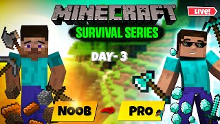 Minecraft NOOB to PRO Survival Series  Day 2  Mejexr is Live [upl. by Nadler]