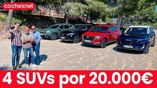 Comparativa SUV 20000 € Dacia Duster DFSK 500 Evo 5 MG ZS  Review en español  cochesnet [upl. by Saber]