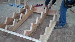 How to calculate layout and build stairs Part 3 of 3 [upl. by Holleran]