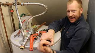 Water Heater Repair Replacing a Corroded Supply Line [upl. by Pelagi]