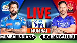 IPL 2024 Live MI vs RCB Live Match  IPL Live Score amp Commentary  Mumbai vs Bangalore Live Match [upl. by Refinneg]