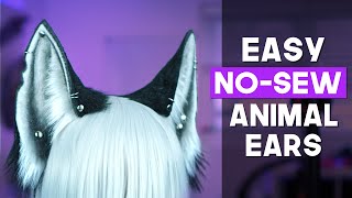 Easy NoSew Animal Ears Tutorial for Cosplay [upl. by Annaert]